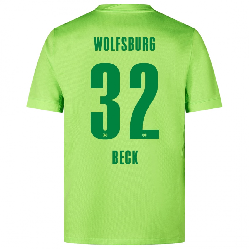 Kinder Kiara Beck #32 Fluoreszierendes Grün Heimtrikot Trikot 2024/25 T-Shirt Schweiz