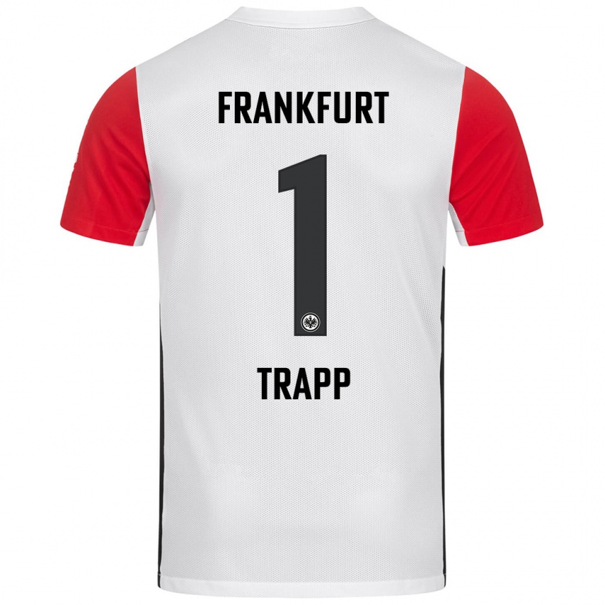 Kinder Kevin Trapp #1 Weiß Rot Heimtrikot Trikot 2024/25 T-Shirt Schweiz