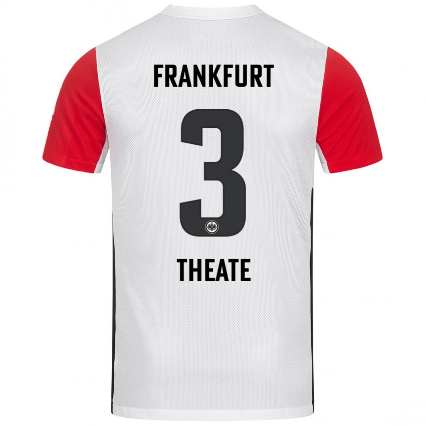 Kinder Arthur Theate #3 Weiß Rot Heimtrikot Trikot 2024/25 T-Shirt Schweiz