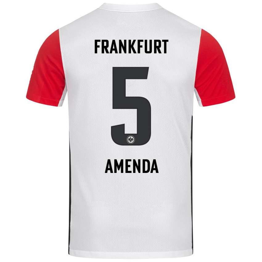 Kinder Aurèle Amenda #5 Weiß Rot Heimtrikot Trikot 2024/25 T-Shirt Schweiz