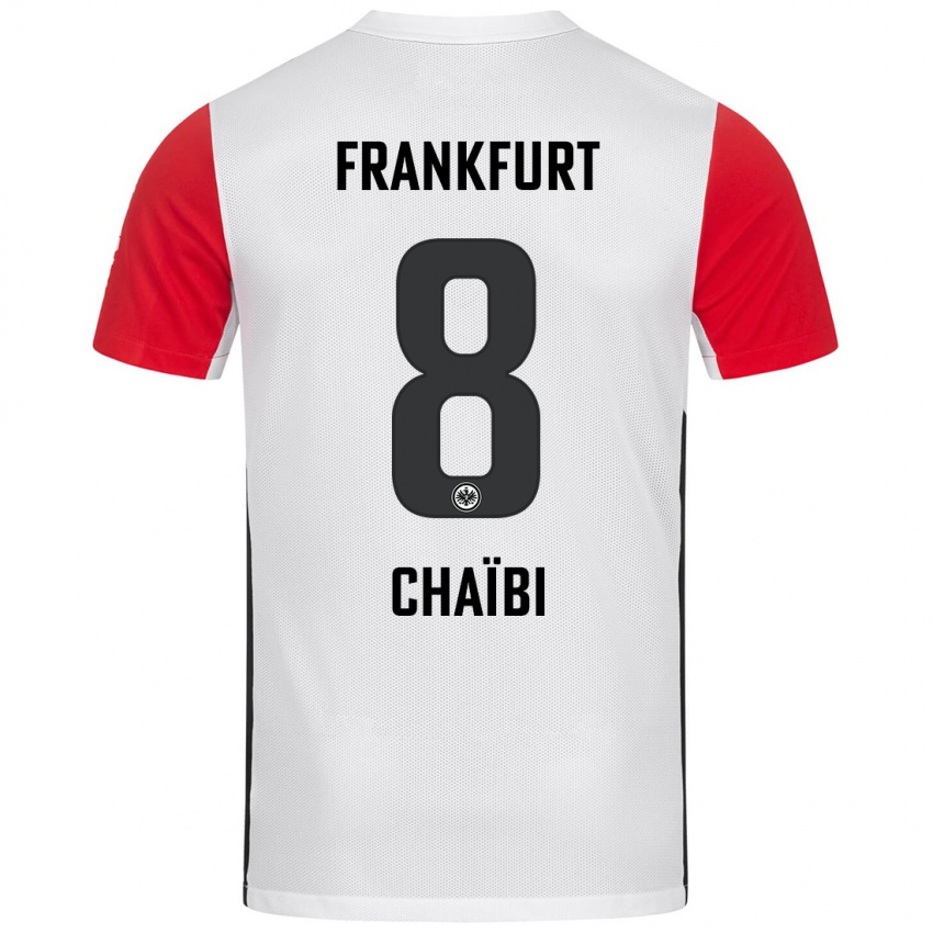 Kinder Farès Chaïbi #8 Weiß Rot Heimtrikot Trikot 2024/25 T-Shirt Schweiz