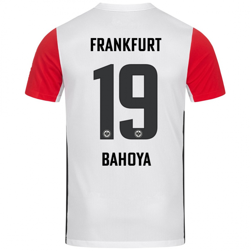 Kinder Jean-Mattéo Bahoya #19 Weiß Rot Heimtrikot Trikot 2024/25 T-Shirt Schweiz