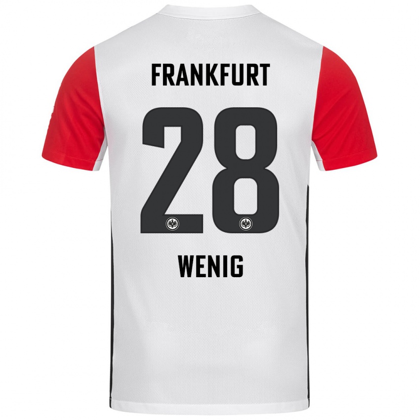 Kinder Marcel Wenig #28 Weiß Rot Heimtrikot Trikot 2024/25 T-Shirt Schweiz