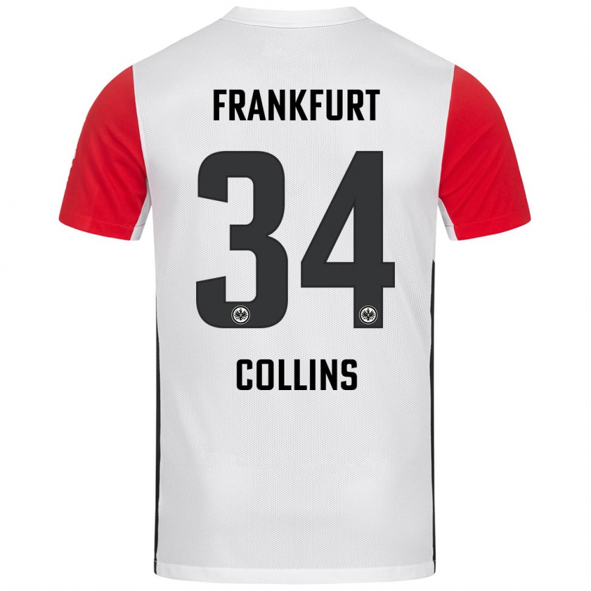 Kinder Nnamdi Collins #34 Weiß Rot Heimtrikot Trikot 2024/25 T-Shirt Schweiz