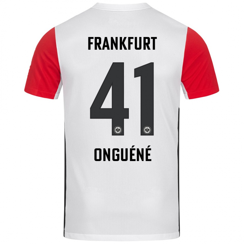 Kinder Jérôme Onguéné #41 Weiß Rot Heimtrikot Trikot 2024/25 T-Shirt Schweiz