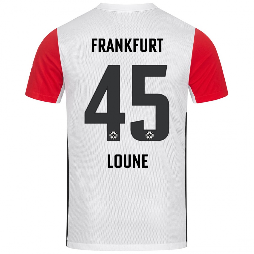 Kinder Mehdi Loune #45 Weiß Rot Heimtrikot Trikot 2024/25 T-Shirt Schweiz