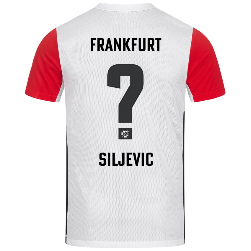 Kinder Amil Siljevic #0 Weiß Rot Heimtrikot Trikot 2024/25 T-Shirt Schweiz