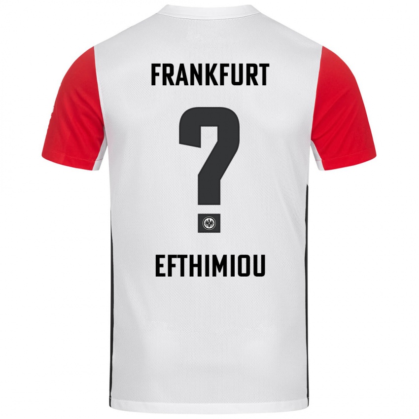 Kinder Sissis Efthimiou #0 Weiß Rot Heimtrikot Trikot 2024/25 T-Shirt Schweiz