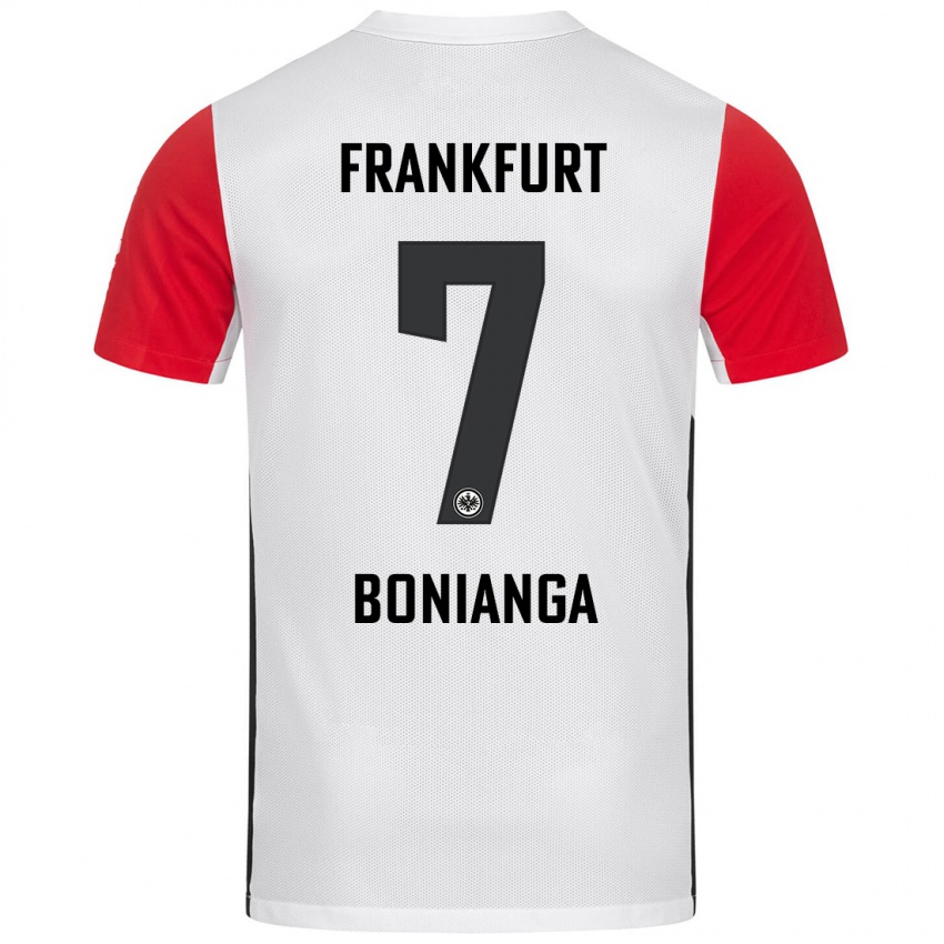 Kinder Phinees Bonianga #7 Weiß Rot Heimtrikot Trikot 2024/25 T-Shirt Schweiz