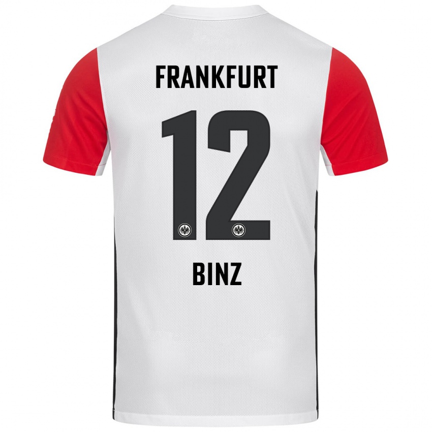 Kinder Sam Binz #12 Weiß Rot Heimtrikot Trikot 2024/25 T-Shirt Schweiz