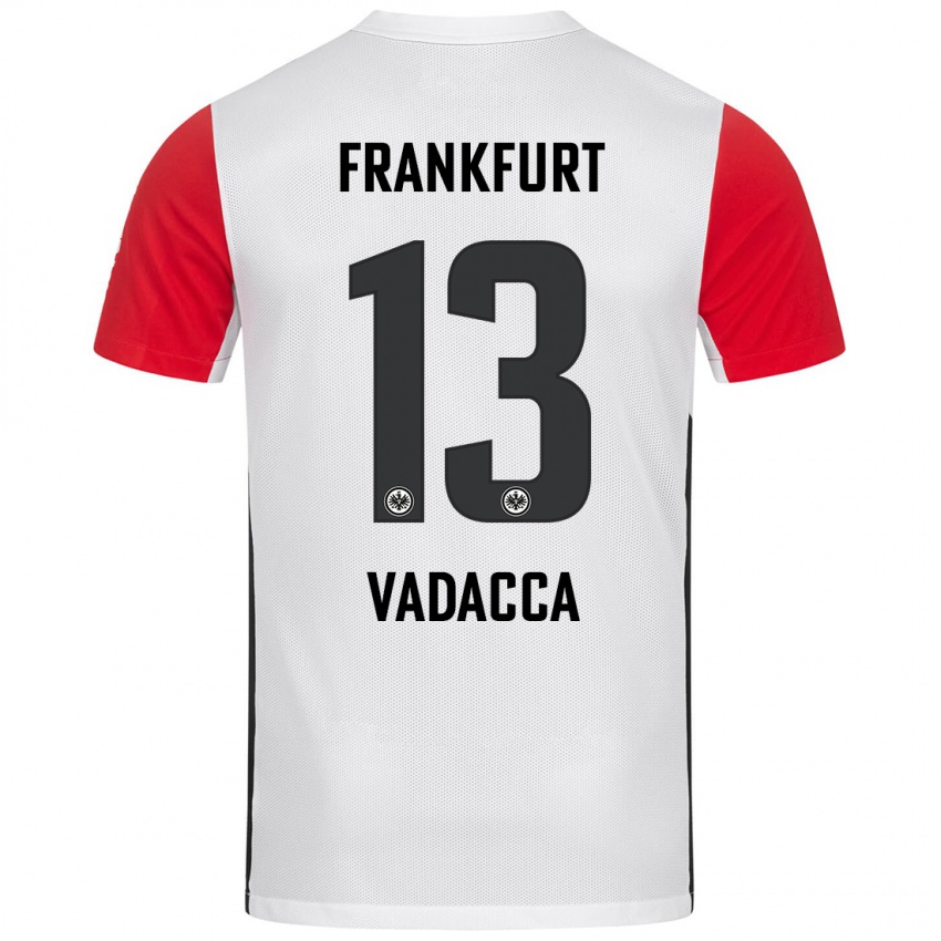 Kinder Gianni Vadacca #13 Weiß Rot Heimtrikot Trikot 2024/25 T-Shirt Schweiz