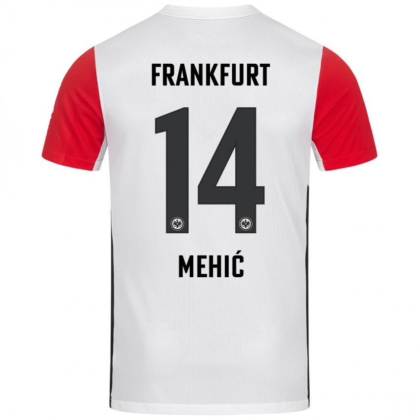 Kinder Liam Mehić #14 Weiß Rot Heimtrikot Trikot 2024/25 T-Shirt Schweiz