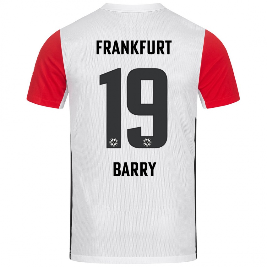 Kinder Jasha Barry #19 Weiß Rot Heimtrikot Trikot 2024/25 T-Shirt Schweiz