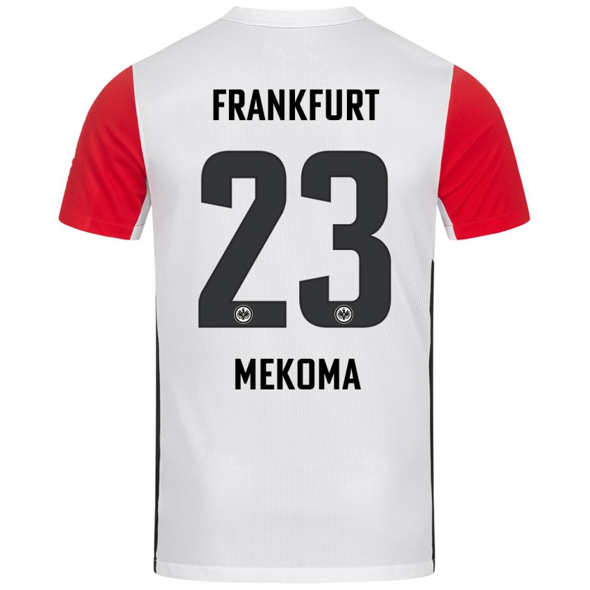 Kinder Jamal Mekoma #23 Weiß Rot Heimtrikot Trikot 2024/25 T-Shirt Schweiz