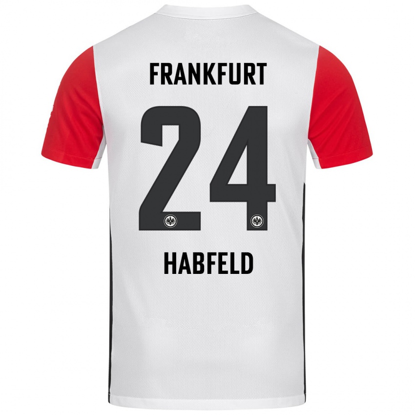 Kinder Josef Haßfeld #24 Weiß Rot Heimtrikot Trikot 2024/25 T-Shirt Schweiz