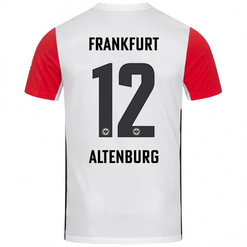 Kinder Lina Altenburg #12 Weiß Rot Heimtrikot Trikot 2024/25 T-Shirt Schweiz