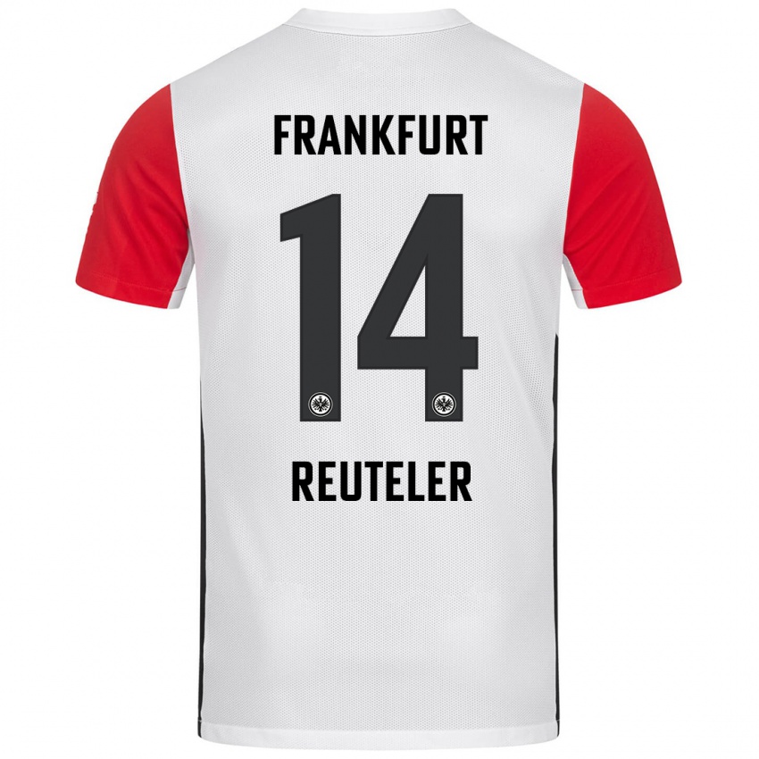 Kinder Geraldine Reuteler #14 Weiß Rot Heimtrikot Trikot 2024/25 T-Shirt Schweiz