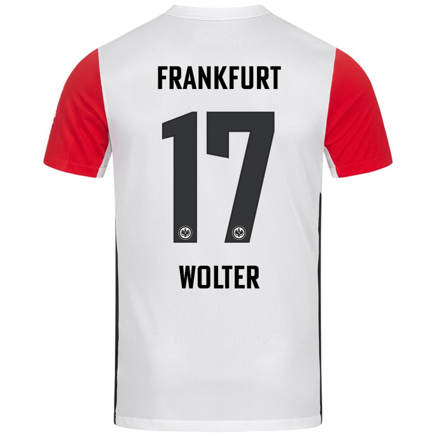 Kinder Pia-Sophie Wolter #17 Weiß Rot Heimtrikot Trikot 2024/25 T-Shirt Schweiz