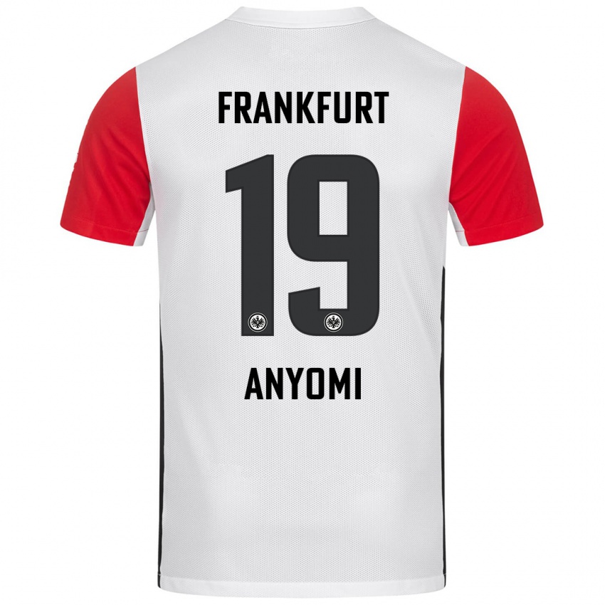 Kinder Nicole Anyomi #19 Weiß Rot Heimtrikot Trikot 2024/25 T-Shirt Schweiz