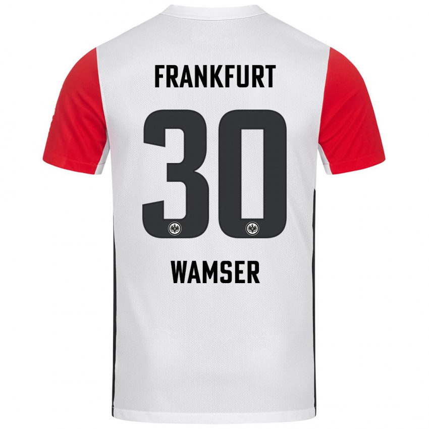 Kinder Carlotta Wamser #30 Weiß Rot Heimtrikot Trikot 2024/25 T-Shirt Schweiz