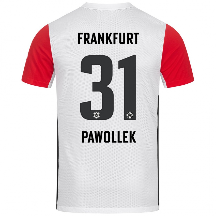 Kinder Tanja Pawollek #31 Weiß Rot Heimtrikot Trikot 2024/25 T-Shirt Schweiz