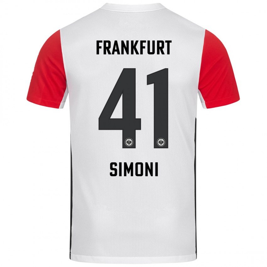 Kinder Simon Simoni #41 Weiß Rot Heimtrikot Trikot 2024/25 T-Shirt Schweiz