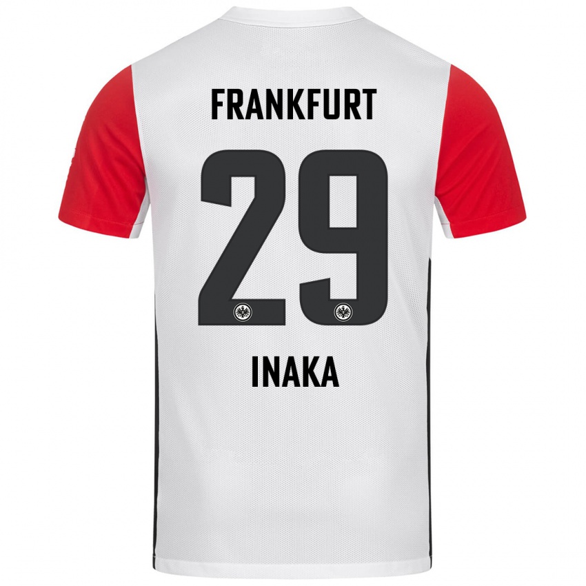 Kinder Arthur Inaka #29 Weiß Rot Heimtrikot Trikot 2024/25 T-Shirt Schweiz