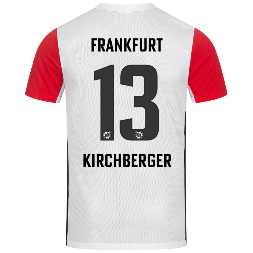 Kinder Virginia Kirchberger #13 Weiß Rot Heimtrikot Trikot 2024/25 T-Shirt Schweiz