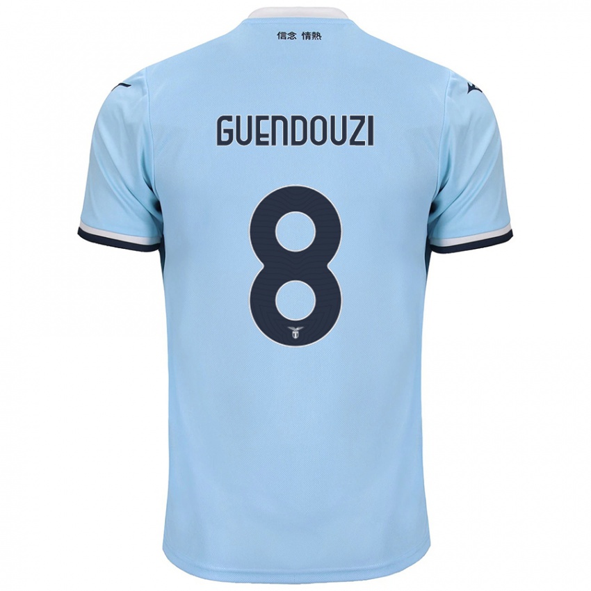 Enfant Maillot Matteo Guendouzi #8 Bleu Tenues Domicile 2024/25 T-Shirt Suisse