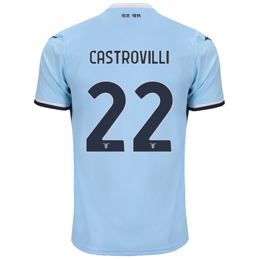 Kinder Gaetano Castrovilli #22 Blau Heimtrikot Trikot 2024/25 T-Shirt Schweiz