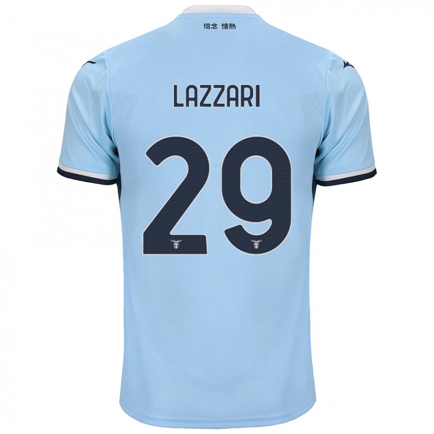 Kinder Manuel Lazzari #29 Blau Heimtrikot Trikot 2024/25 T-Shirt Schweiz