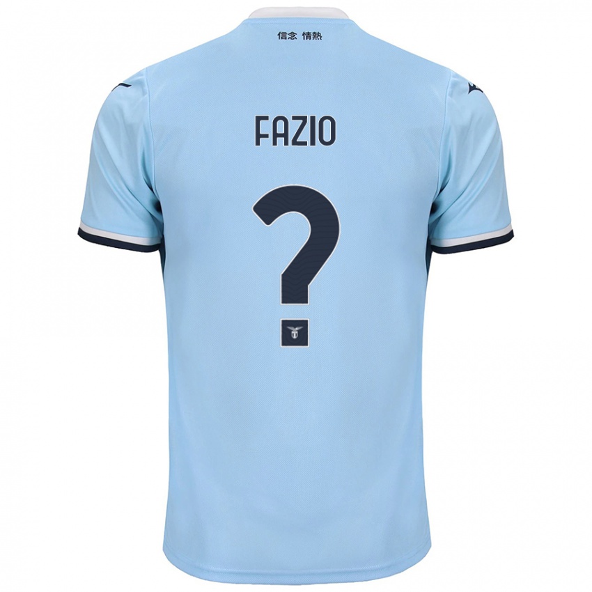 Kinder Francesco Fazio #0 Blau Heimtrikot Trikot 2024/25 T-Shirt Schweiz