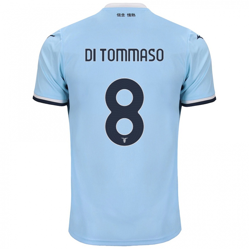 Kinder Leonardo Di Tommaso #8 Blau Heimtrikot Trikot 2024/25 T-Shirt Schweiz