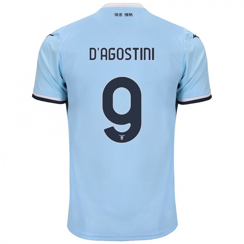 Kinder Lorenzo D'agostini #9 Blau Heimtrikot Trikot 2024/25 T-Shirt Schweiz