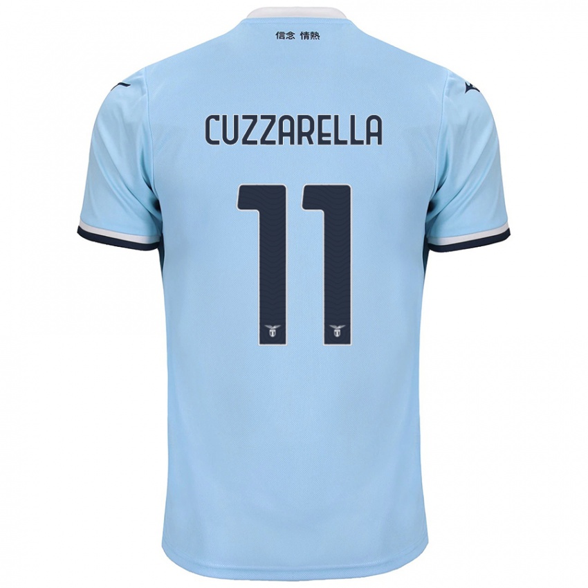 Enfant Maillot Cristian Cuzzarella #11 Bleu Tenues Domicile 2024/25 T-Shirt Suisse