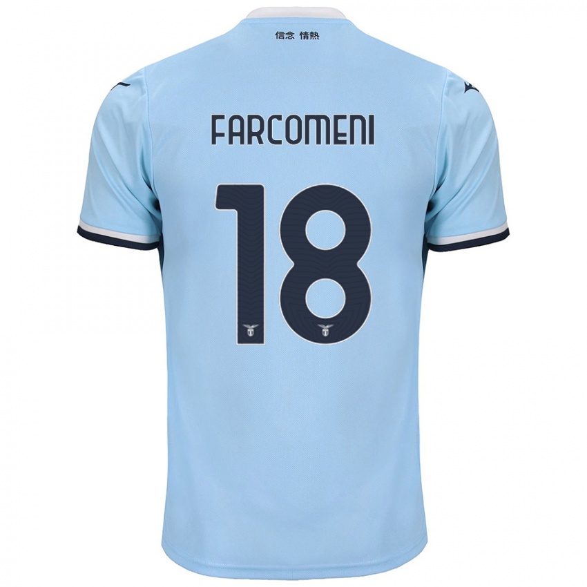 Enfant Maillot Valerio Farcomeni #18 Bleu Tenues Domicile 2024/25 T-Shirt Suisse