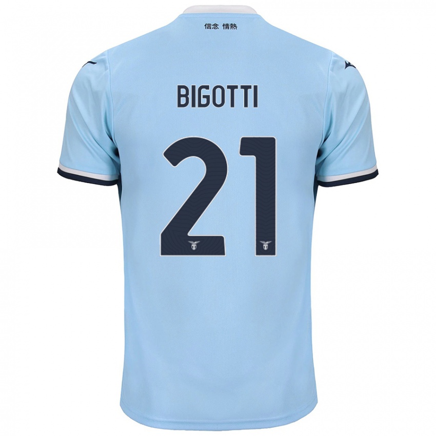 Kinder Massimo Bigotti #21 Blau Heimtrikot Trikot 2024/25 T-Shirt Schweiz