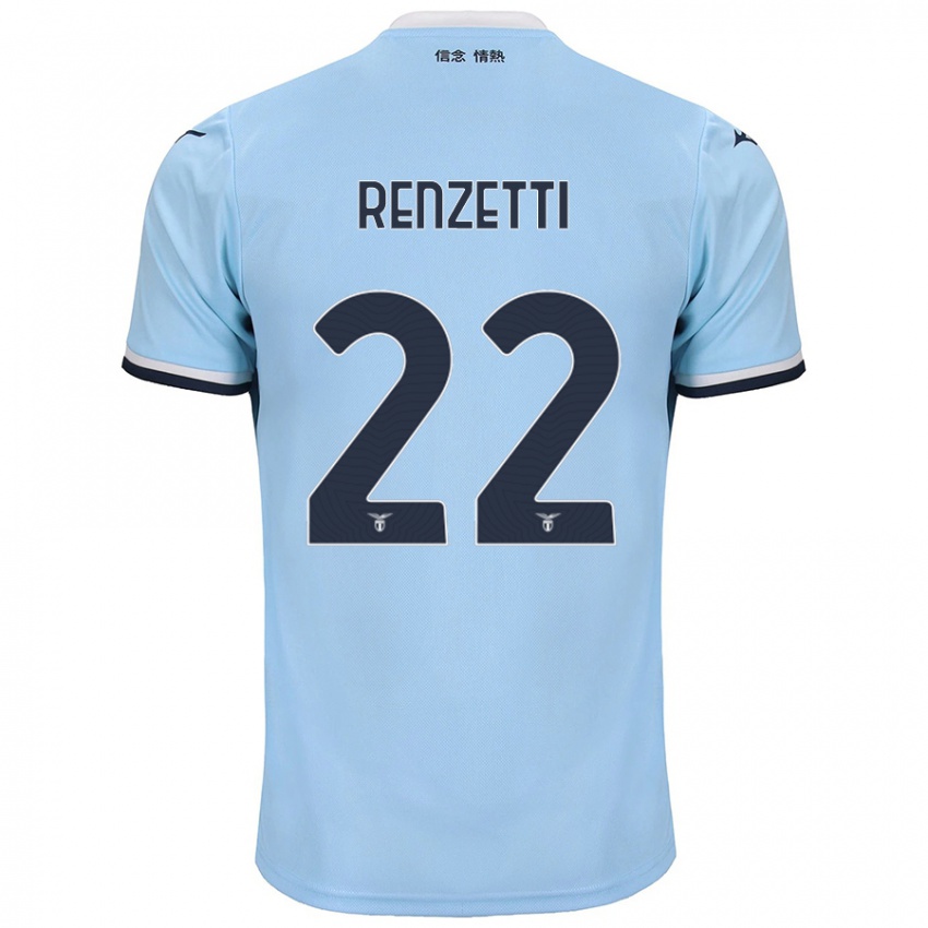 Kinder Davide Renzetti #22 Blau Heimtrikot Trikot 2024/25 T-Shirt Schweiz