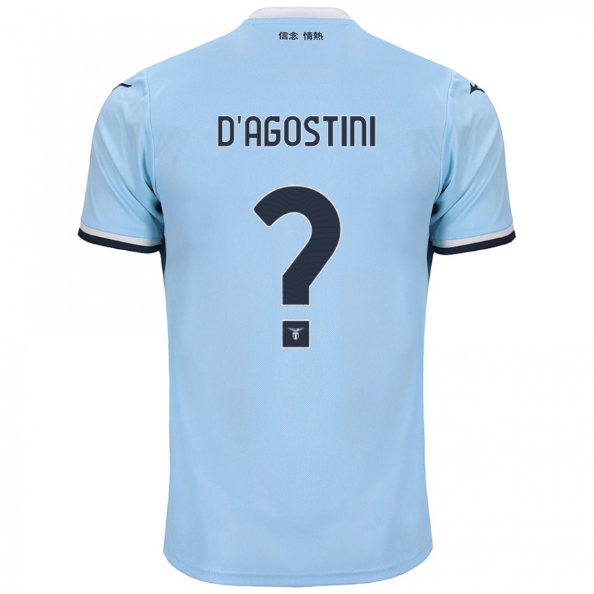 Kinder Stefano D'agostini #0 Blau Heimtrikot Trikot 2024/25 T-Shirt Schweiz