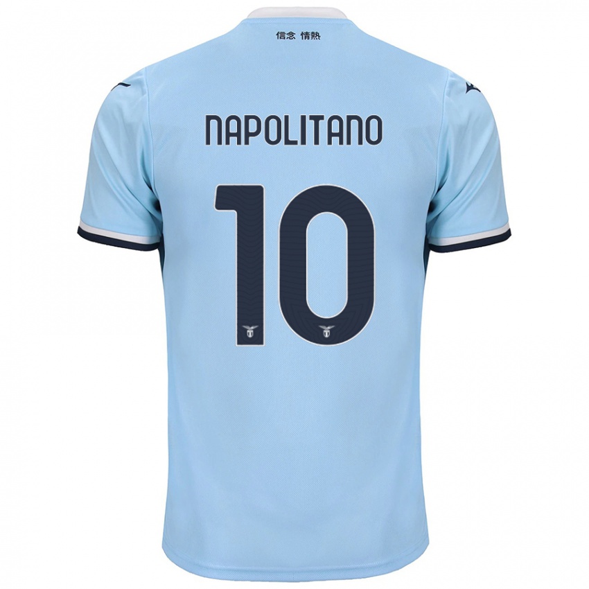 Kinder Luca Napolitano #10 Blau Heimtrikot Trikot 2024/25 T-Shirt Schweiz