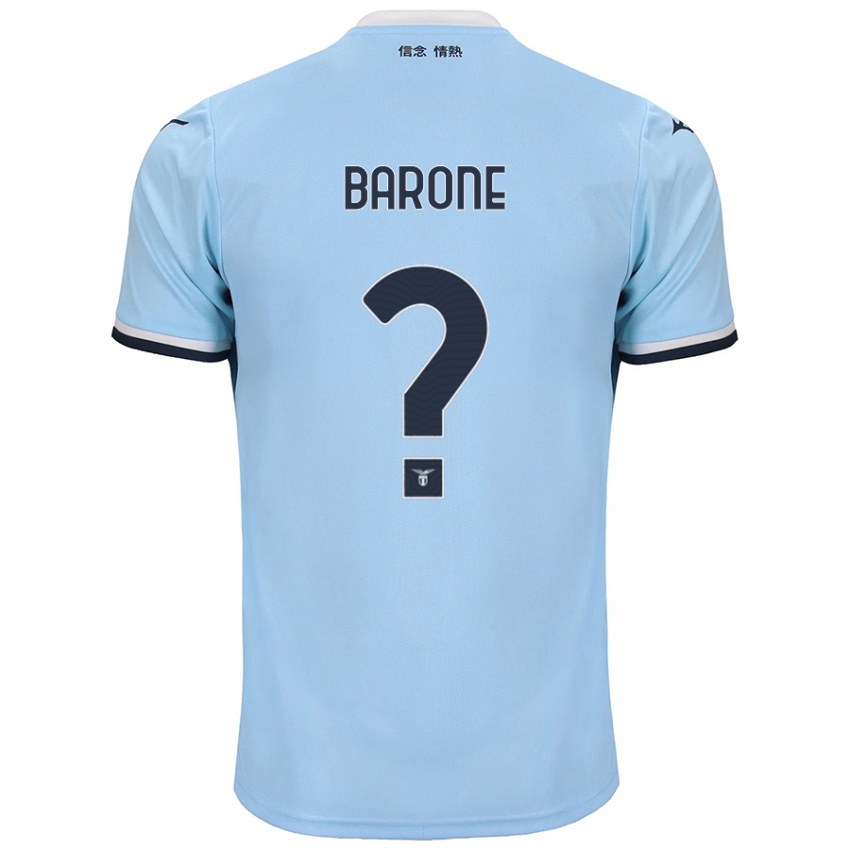 Enfant Maillot Alessio Barone #0 Bleu Tenues Domicile 2024/25 T-Shirt Suisse