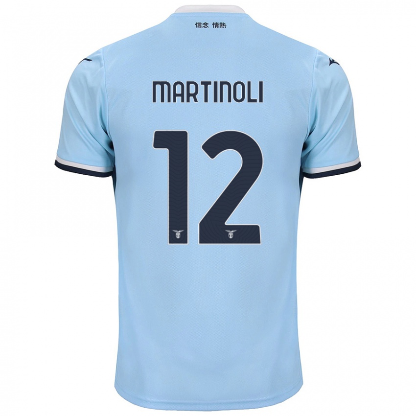 Kinder Elettra Martinoli #12 Blau Heimtrikot Trikot 2024/25 T-Shirt Schweiz