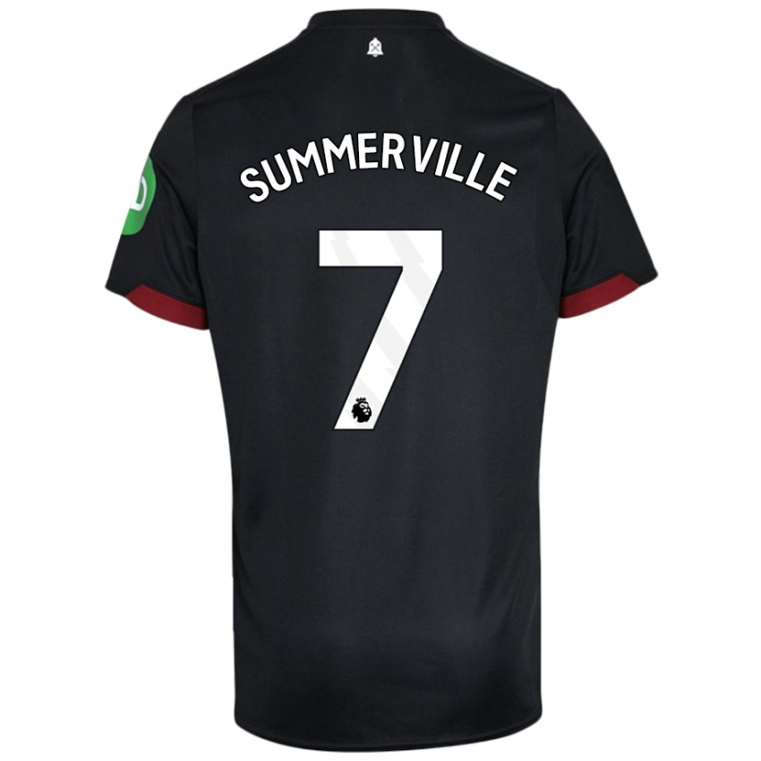 Kinder Crysencio Summerville #7 Schwarz Weiß Auswärtstrikot Trikot 2024/25 T-Shirt Schweiz