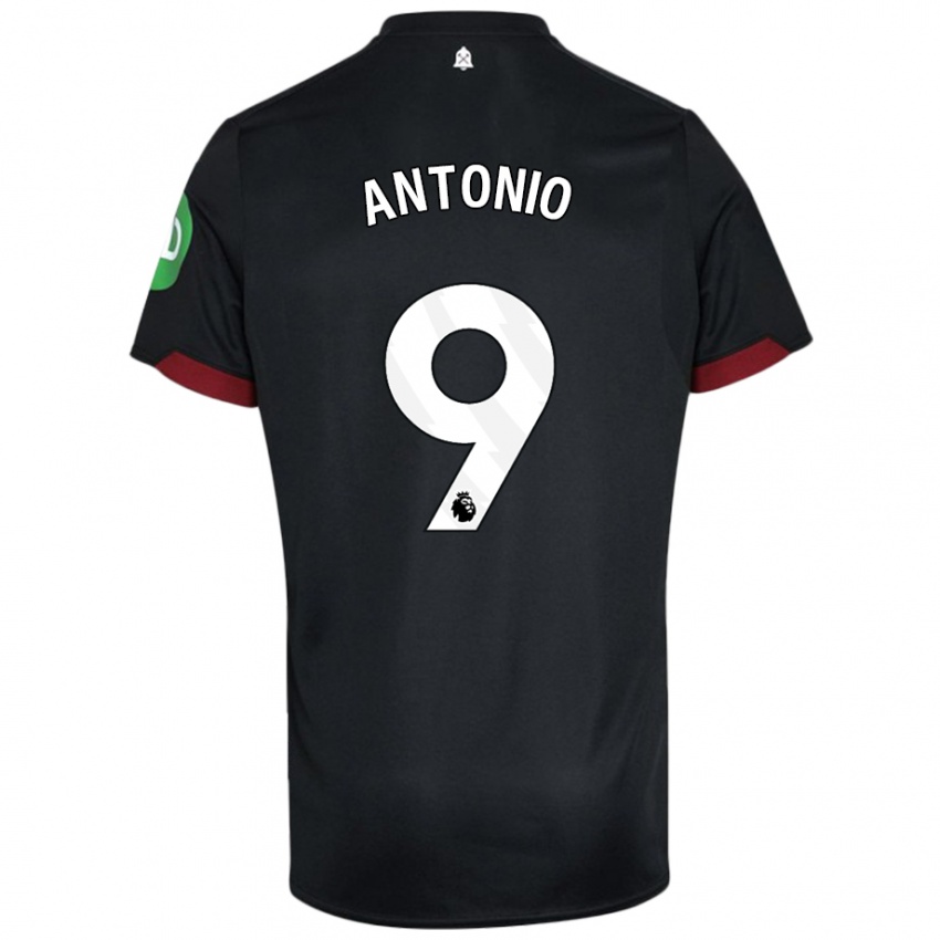 Kinder Michail Antonio #9 Schwarz Weiß Auswärtstrikot Trikot 2024/25 T-Shirt Schweiz