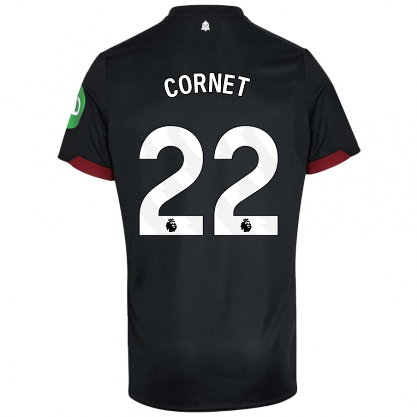 Kinder Maxwel Cornet #22 Schwarz Weiß Auswärtstrikot Trikot 2024/25 T-Shirt Schweiz