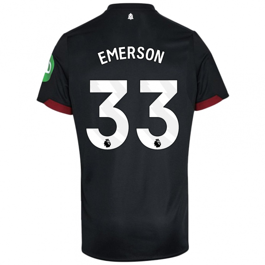 Kinder Emerson Palmieri #33 Schwarz Weiß Auswärtstrikot Trikot 2024/25 T-Shirt Schweiz