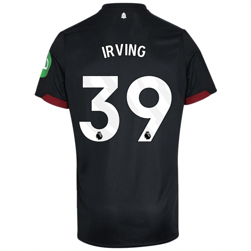 Kinder Andy Irving #39 Schwarz Weiß Auswärtstrikot Trikot 2024/25 T-Shirt Schweiz