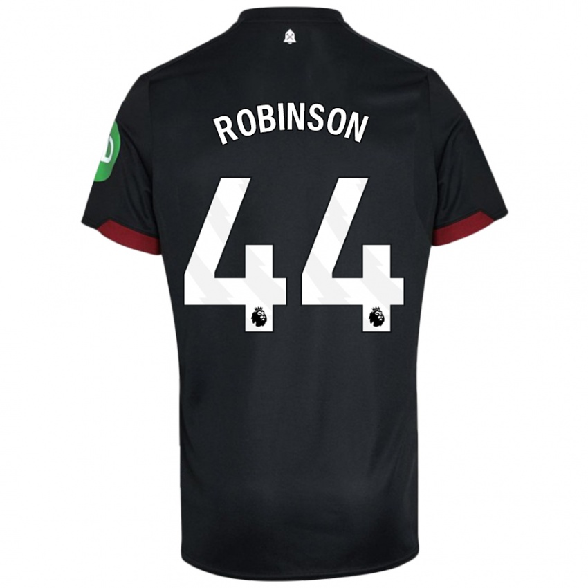 Kinder Junior Robinson #44 Schwarz Weiß Auswärtstrikot Trikot 2024/25 T-Shirt Schweiz