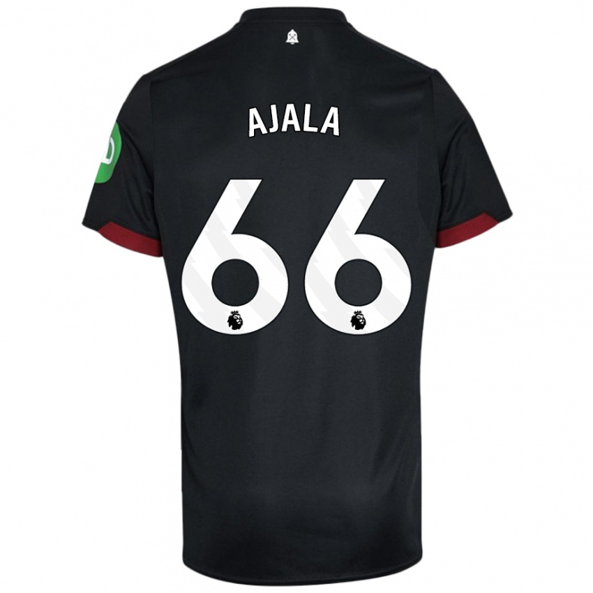 Kinder Joshua Ajala #66 Schwarz Weiß Auswärtstrikot Trikot 2024/25 T-Shirt Schweiz