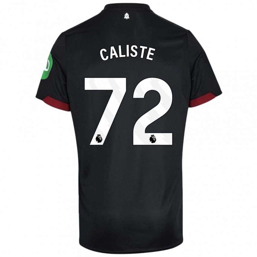 Kinder Gabriel Caliste #72 Schwarz Weiß Auswärtstrikot Trikot 2024/25 T-Shirt Schweiz